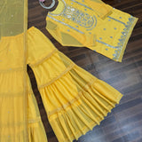 Classy Crafted Top Sharara Set