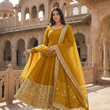 Premium Roaman Silk Anarkali Gown