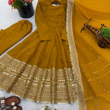 Premium Roaman Silk Anarkali Gown
