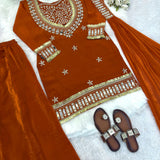 Ethnic Fandy Silk Top Sharara