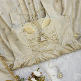 Designer Gold Crush Anarkali Gown