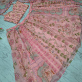 Premium Floral Print Silk Lehenga