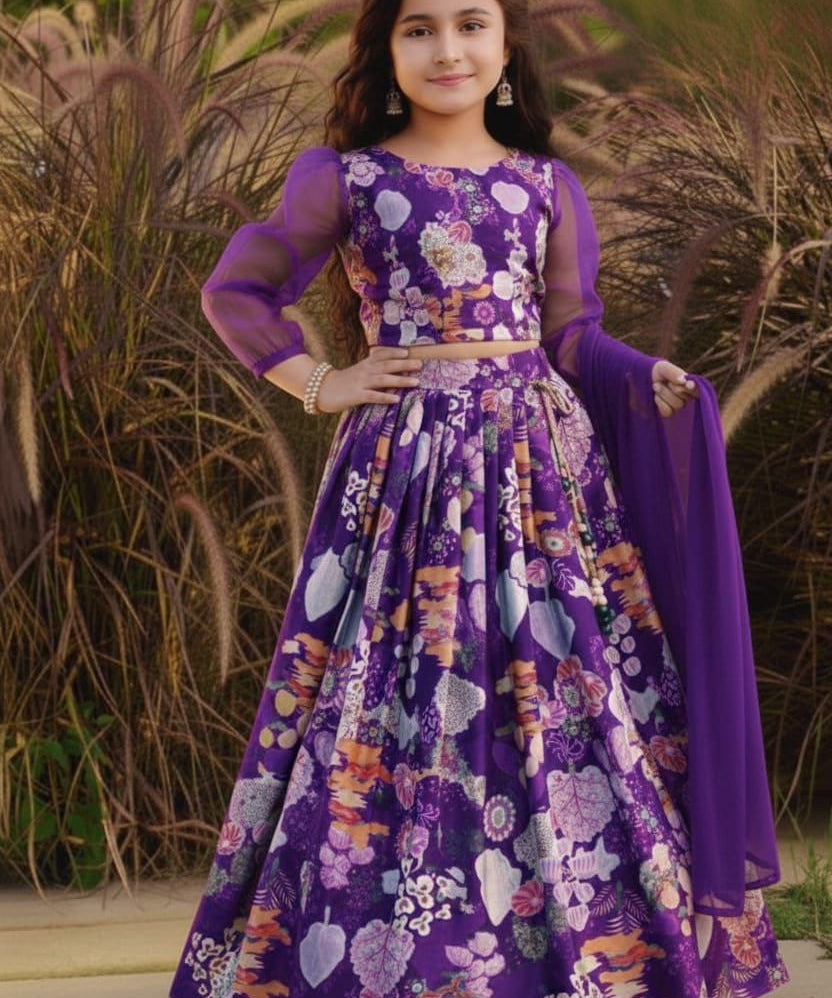 Exclusive Kids FLoral Print Lehenga