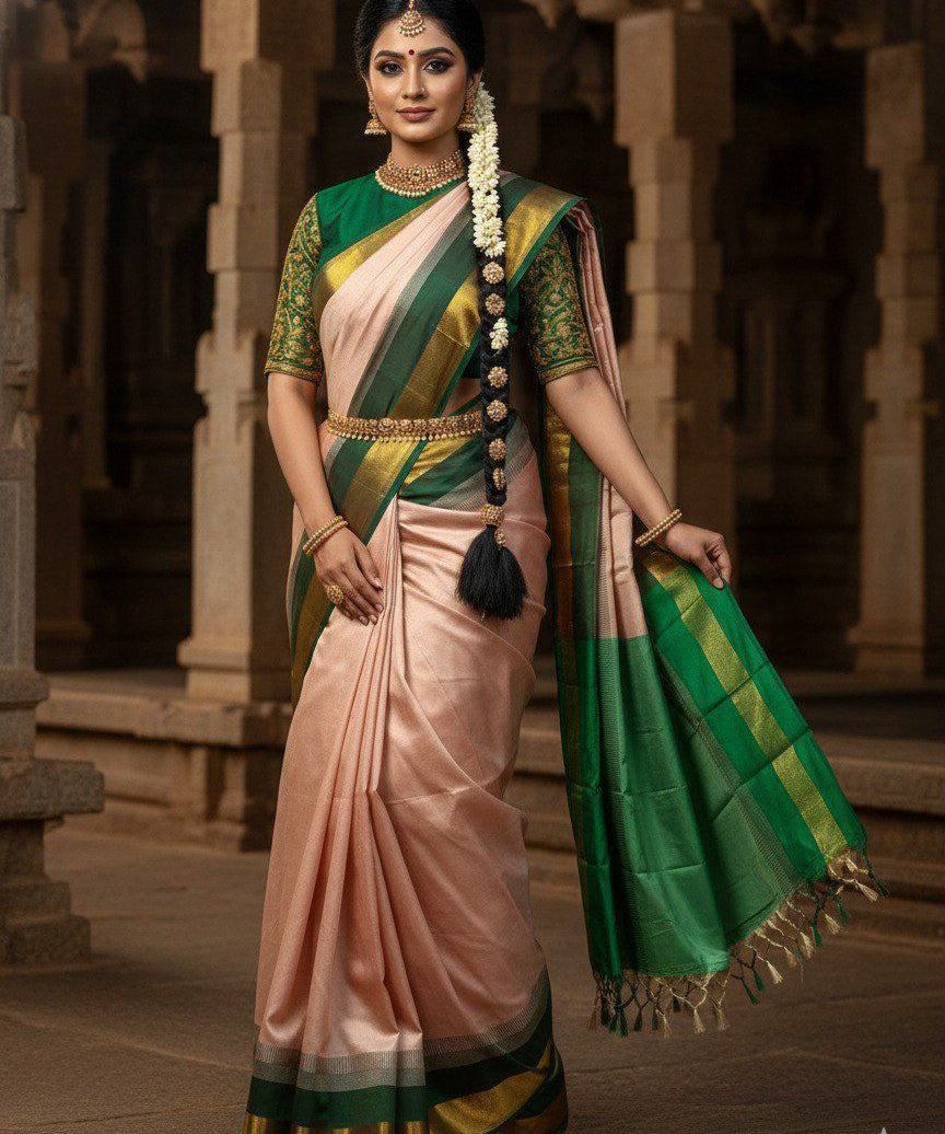 Korvai Designer Cotton Silk Saree