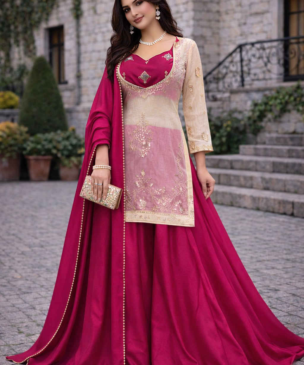 Attractive Fandy Silk Top Lehenga