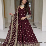 Festive Heavy Embroidered Gown