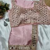 New  trending satin silk saree