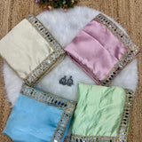 New  trending satin silk saree