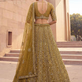 Alluring Wedding Handwork Lehenga