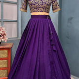 Exquisite Vichitra Silk Lehenga Choli