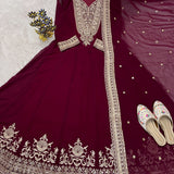Eid Festive Georgette Flared Suit