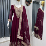 Eid Festive Georgette Flared Suit
