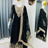 Eid Festive Georgette Flared Suit