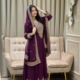 Eid Festive Georgette Flared Suit