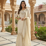 Designer Shiny Embroidered Suit