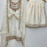 Designer Shiny Embroidered Suit
