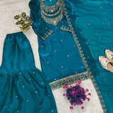 Designer Shiny Embroidered Suit