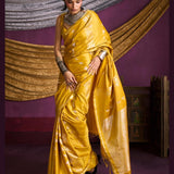 Kanthkala Indigo Satin Silk Saree