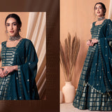 Stunning Sequence Work Bridal Lehenga