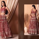 Stunning Sequence Work Bridal Lehenga