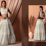 Stunning Sequence Work Bridal Lehenga
