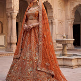 Royal Wedding Silk Embroidered Lehengha