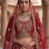 Royal Wedding Silk Embroidered Lehengha