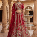 Royal Wedding Silk Embroidered Lehengha