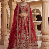 Royal Wedding Silk Embroidered Lehengha