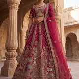 Royal Wedding Silk Embroidered Lehengha