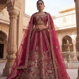 Royal Wedding Silk Embroidered Lehengha