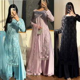 Designer Embroidered Top Plazzo