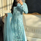 Designer Embroidered Top Plazzo