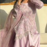 Designer Embroidered Top Plazzo