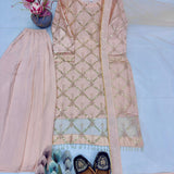 Designer Embroidered Top Plazzo