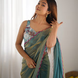 Elevate Space Silk Saree Set