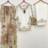 Stunning Gmy Silk Embroidered Suit