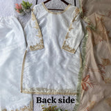 Stunning Gmy Silk Embroidered Suit