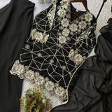 Attractive Georgette Embroidered Suit