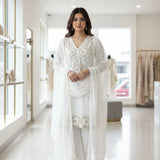 Attractive Georgette Embroidered Suit
