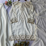 Attractive Georgette Embroidered Suit
