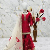 Designer Kids Red Top Sharara