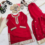 Designer Kids Red Top Sharara
