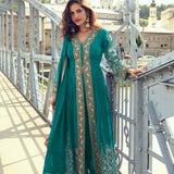 Meera Chinon Embroidered Suit