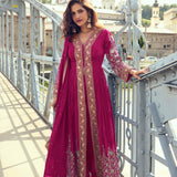 Meera Chinon Embroidered Suit