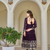 Boutique Crunchy Silk Flaired Suit