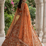 Premium Georgette Embroidered Top Lehenga