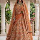 Premium Georgette Embroidered Top Lehenga