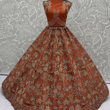 Premium Georgette Embroidered Top Lehenga