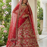 Premium Georgette Embroidered Top Lehenga